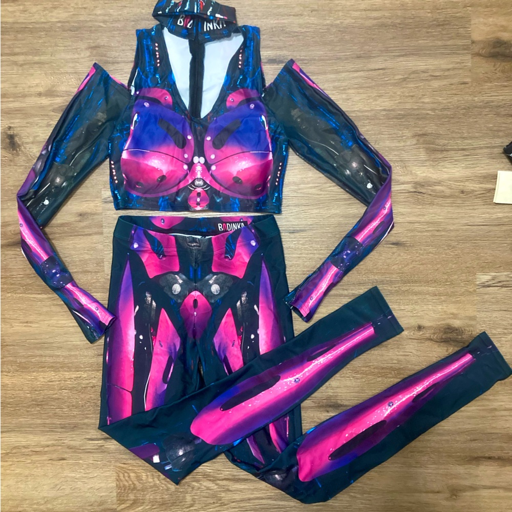 Bad Inka two-piece Robot/cyborg costume XS NEW